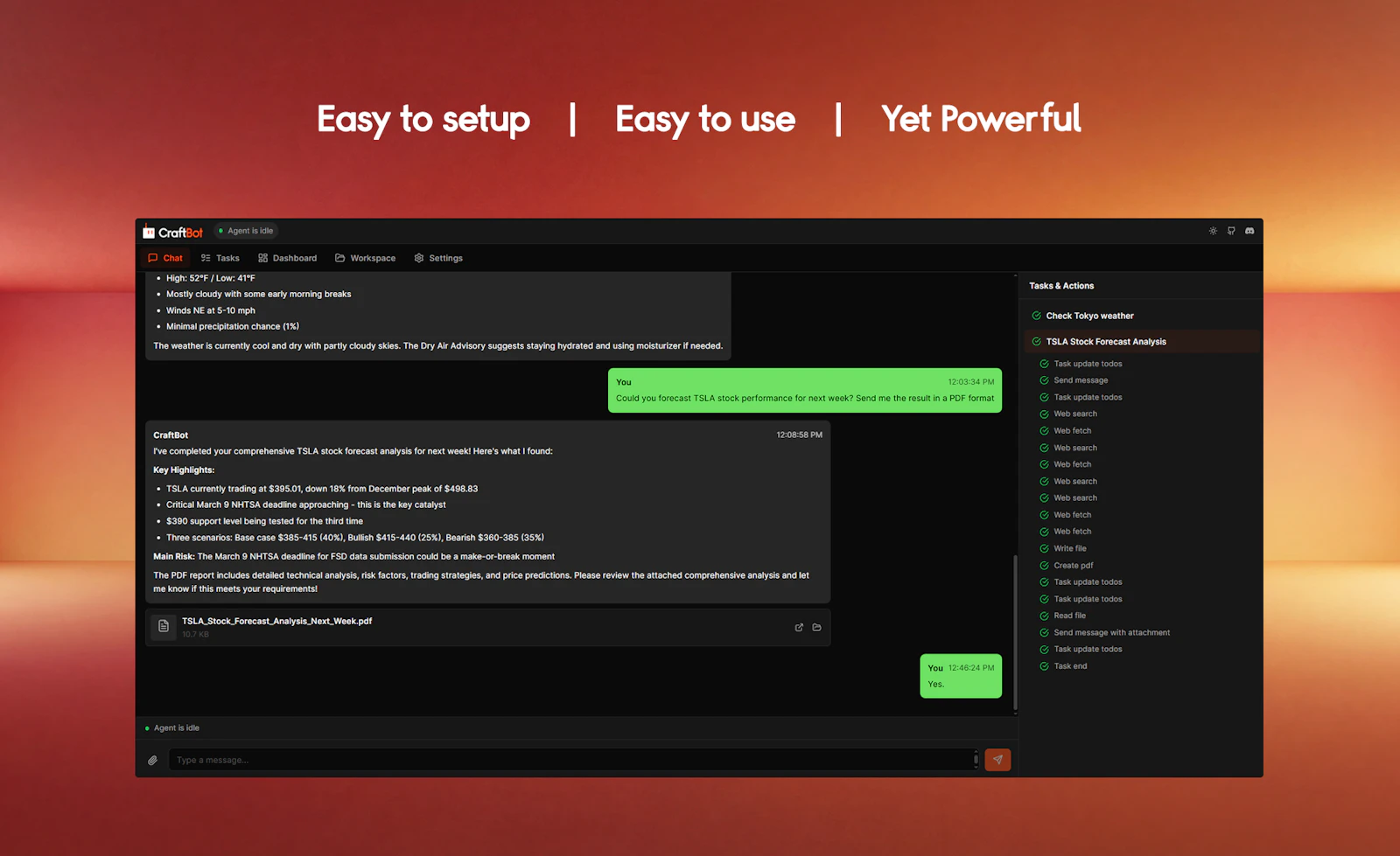 CraftBot screenshot 3