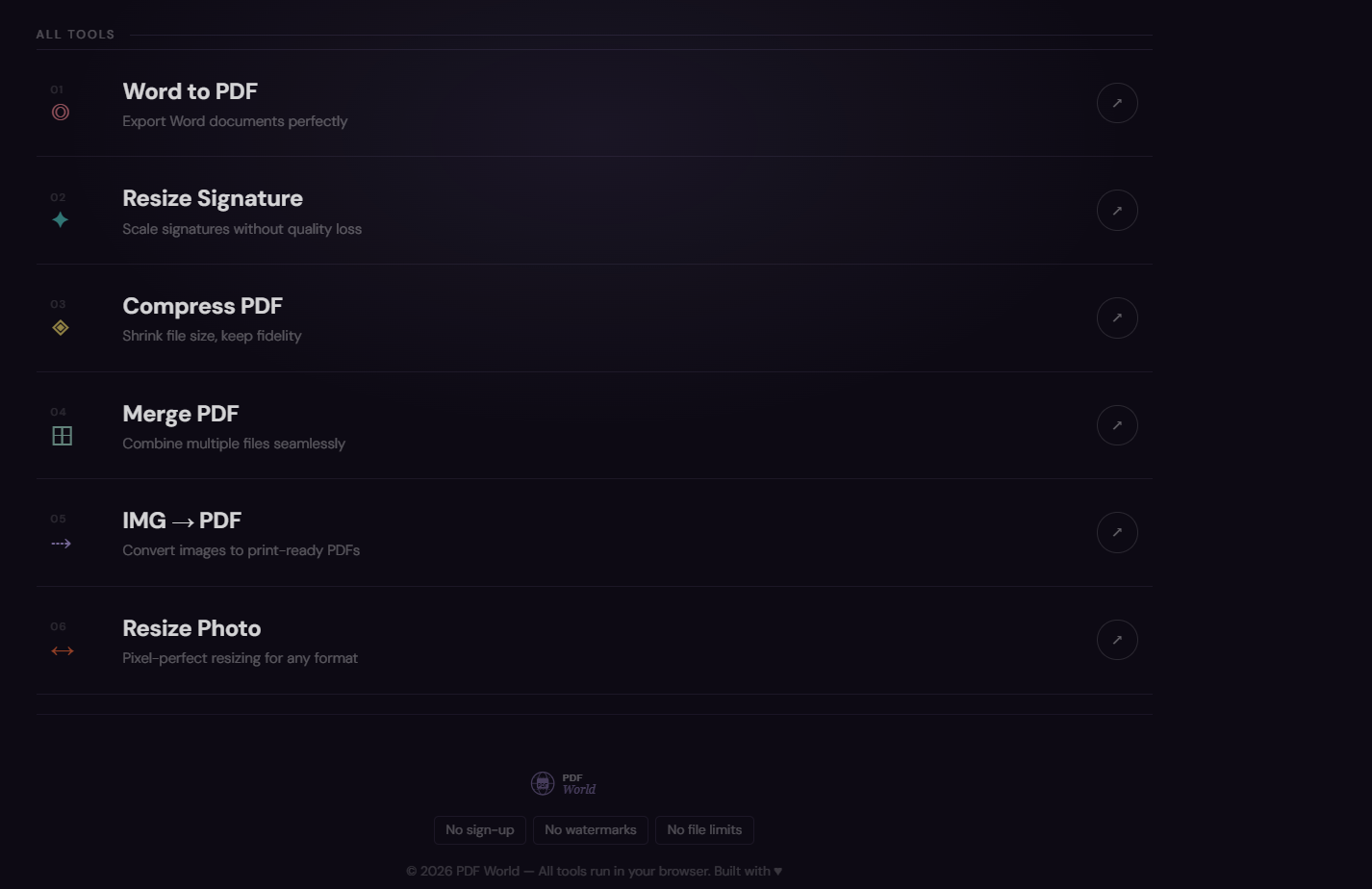 PDF World — Free Document Tools media 2