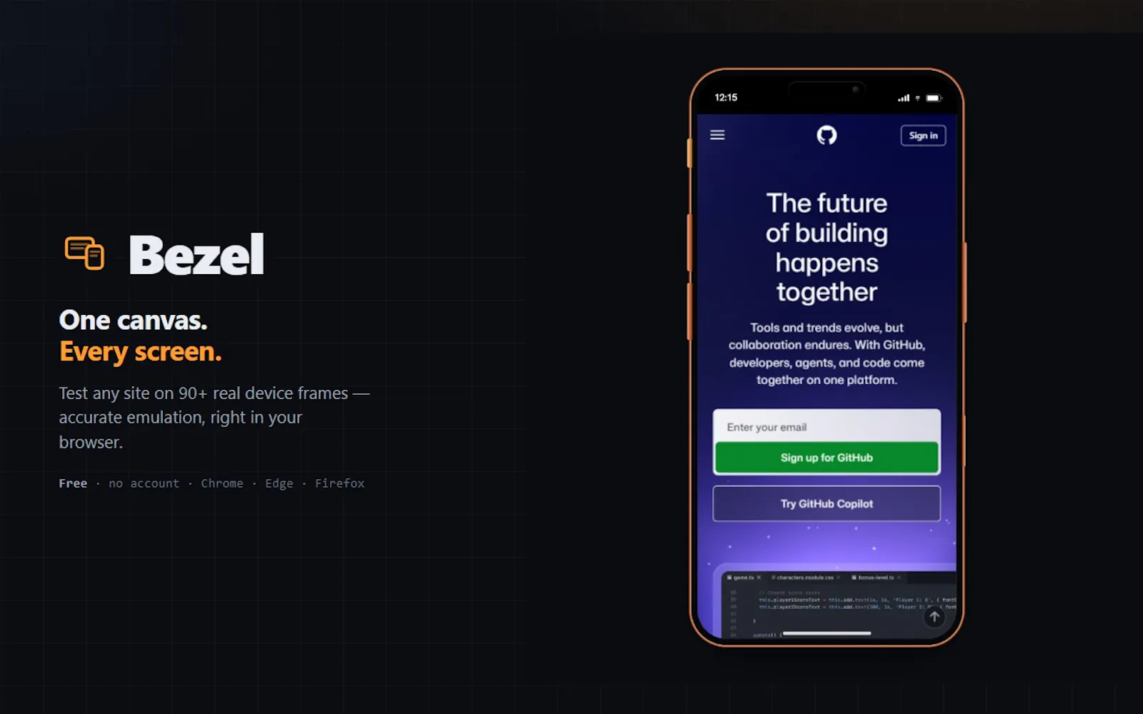 Bezel screenshot 1