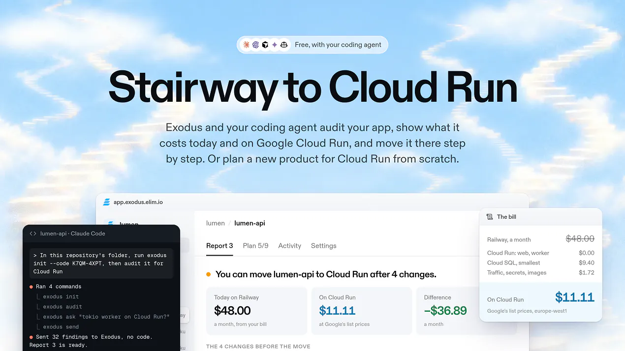 Exodus for Google Cloud Run product