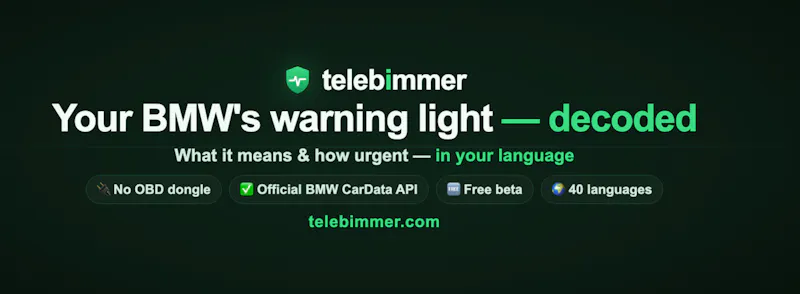 Telebimmer — your car status in Telegram screenshot 3