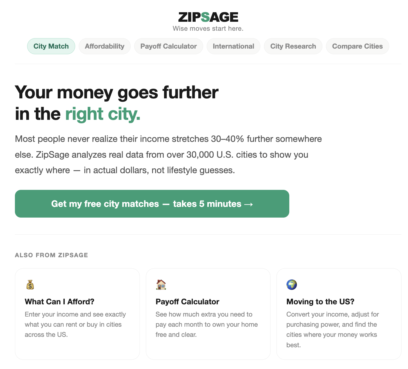 ZipSage — Wise moves start here gallery image