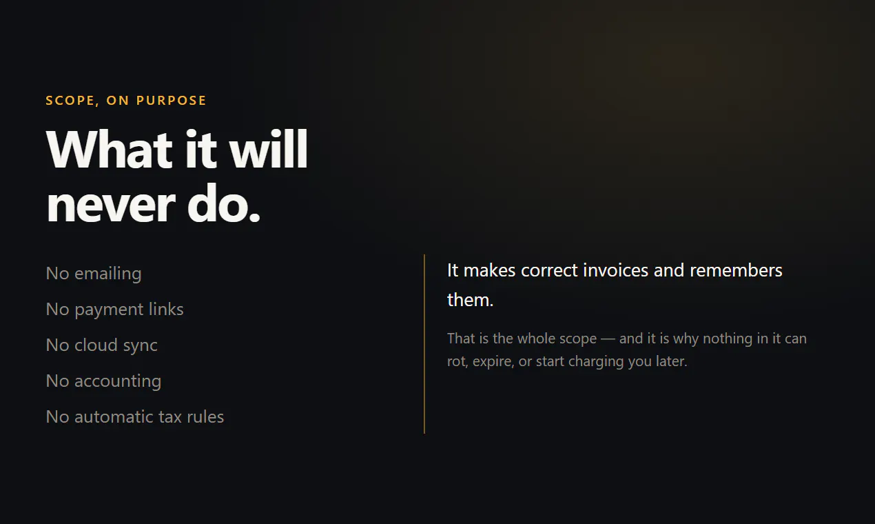 Offline Invoice gallery image