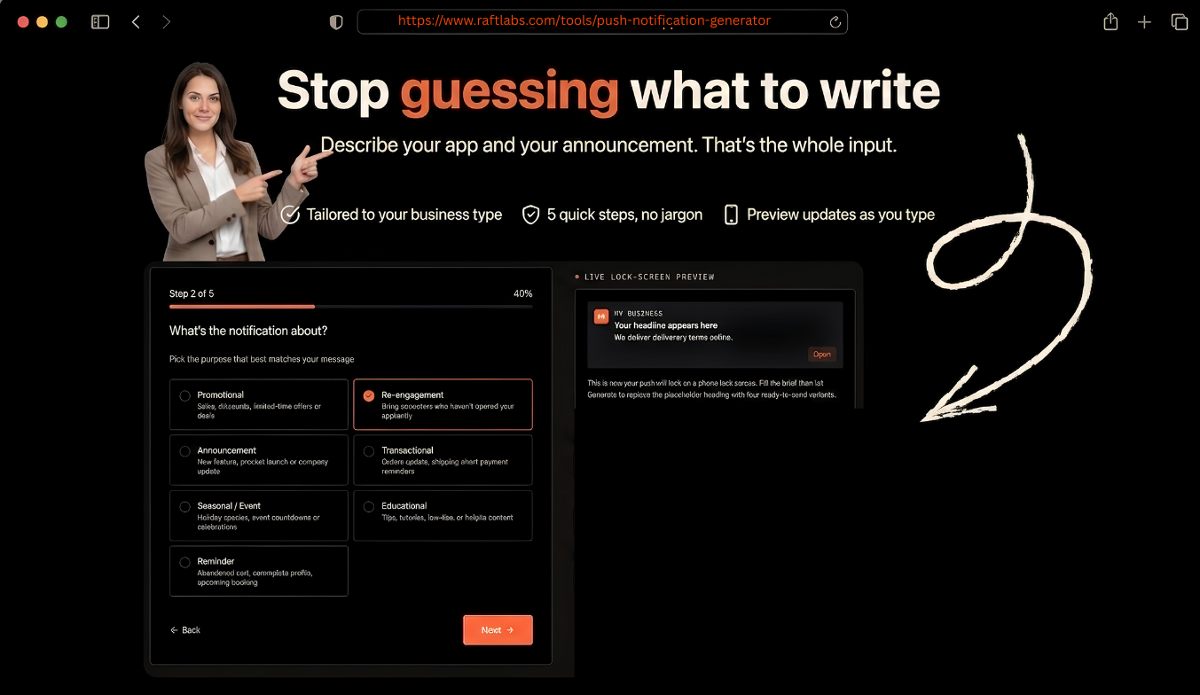 Push Notification Generator gallery image