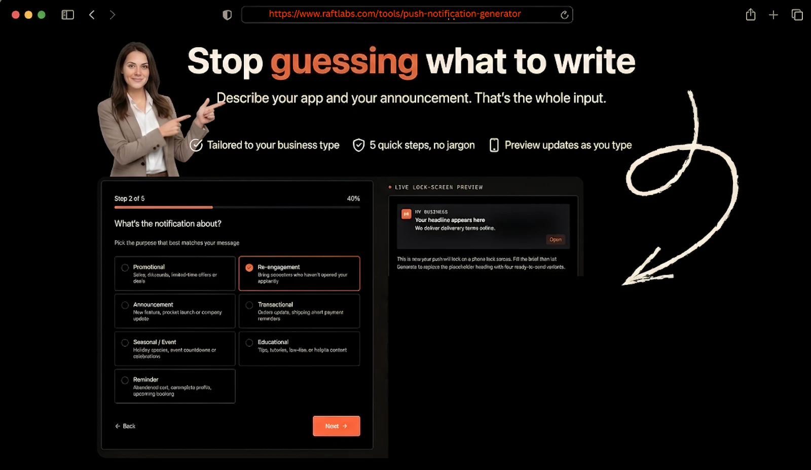 Push Notification Generator screenshot 3