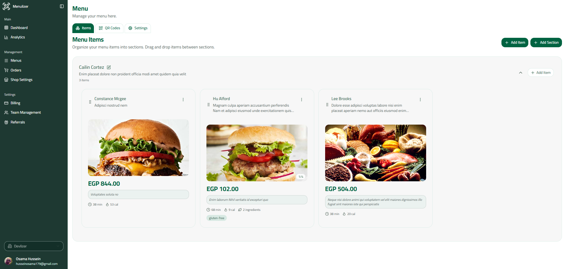 Menulizer gallery image