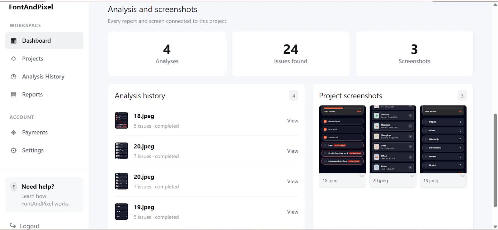 FontAndPixel — Precision UI review screenshot 3