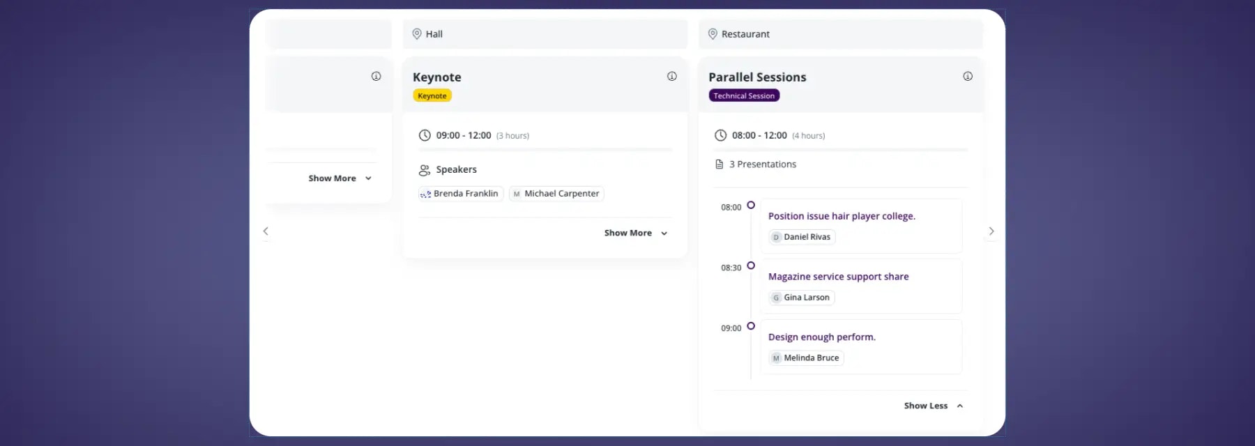 Earendel - AI-powered conference management platform. media 5