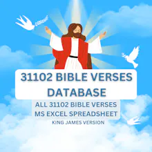 31102 Bible Verses Spreadsheet gallery image