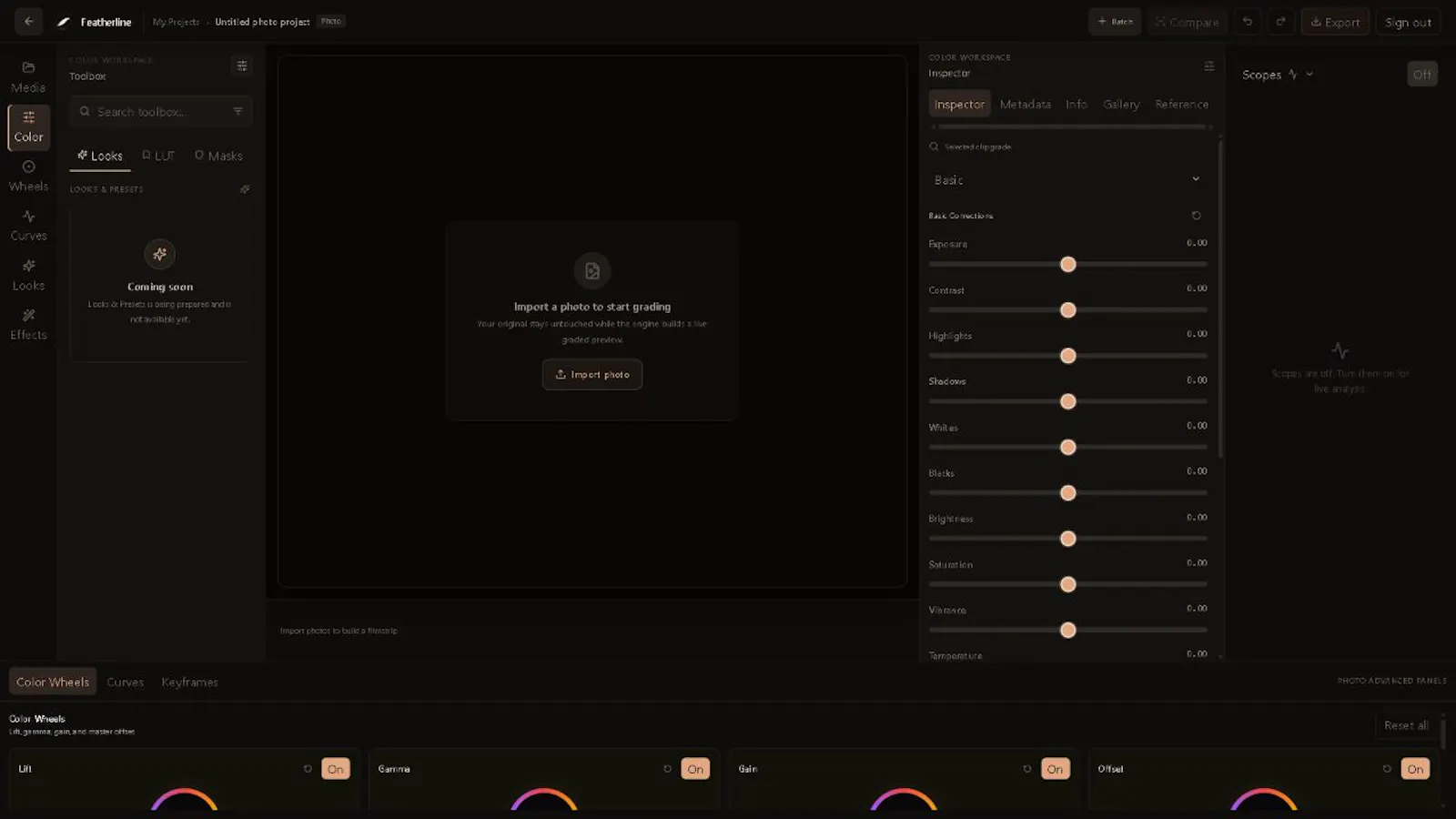 Featherline — Professional Color Grader  screenshot 4