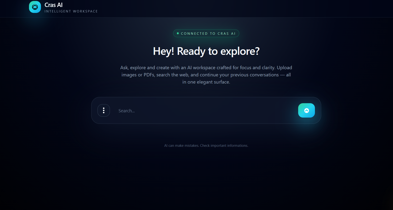CrasAI - Main product screenshot demonstrating key features and user interface