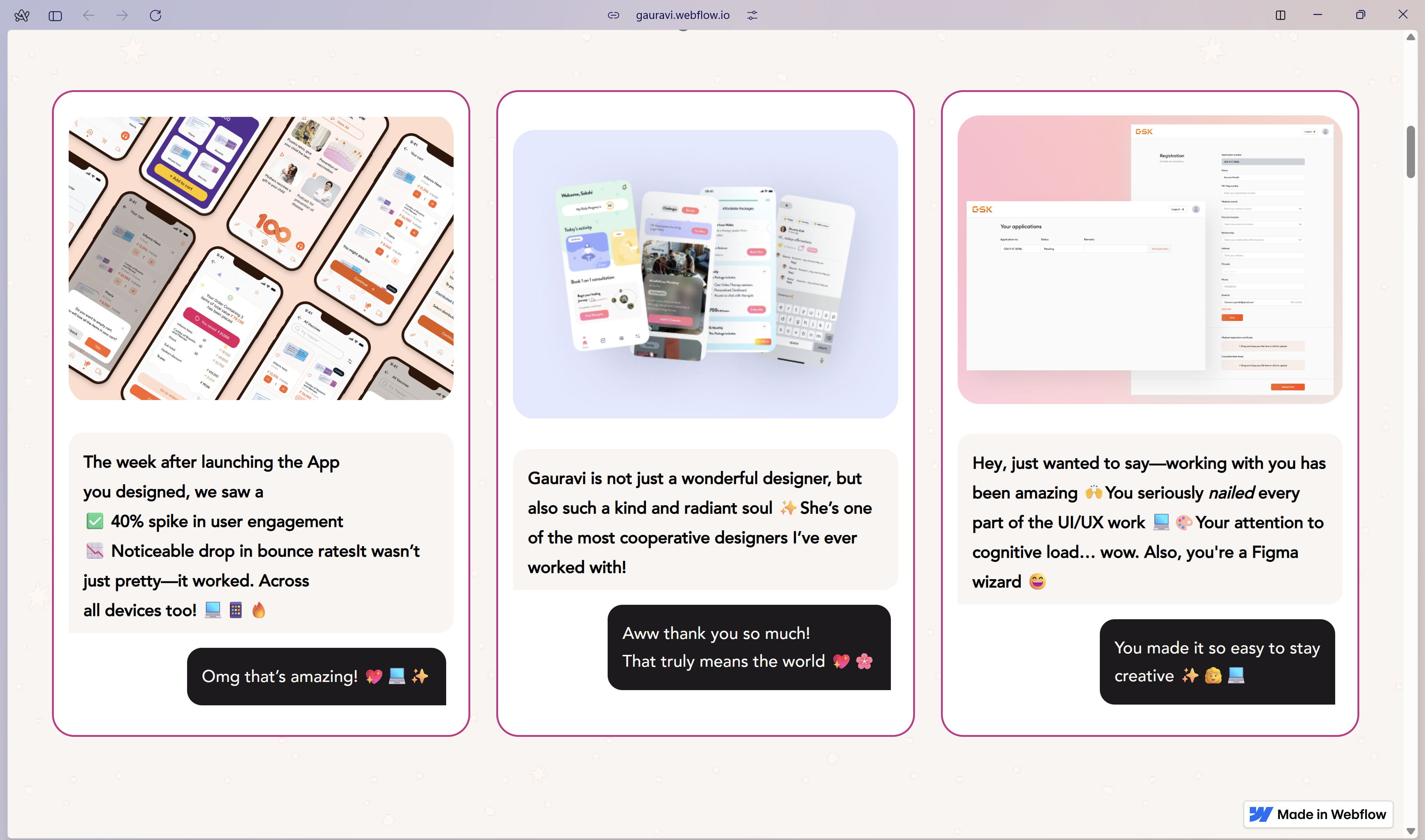 Gauravi Designs Premium UX/UI - Ayudar a las marcas a sentirse poderosas y a vender mejor media 2