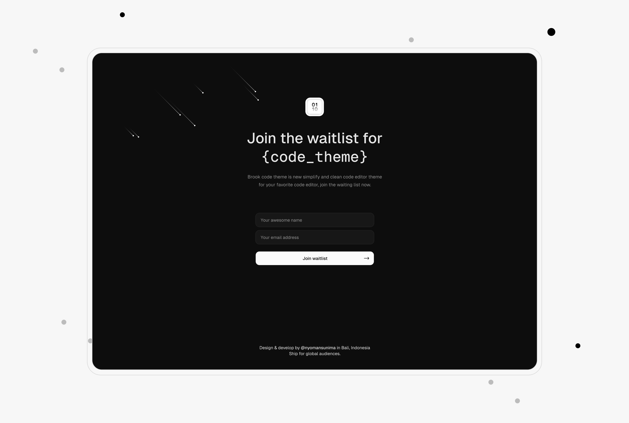 Brook -Code -Thema media 5