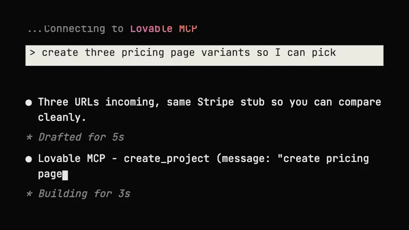 Lovable MCP Server screenshot 1 (video preview)