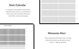 Memento Mori - Stoic Life Calendar media 2