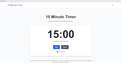15 Minute Timer net gallery image