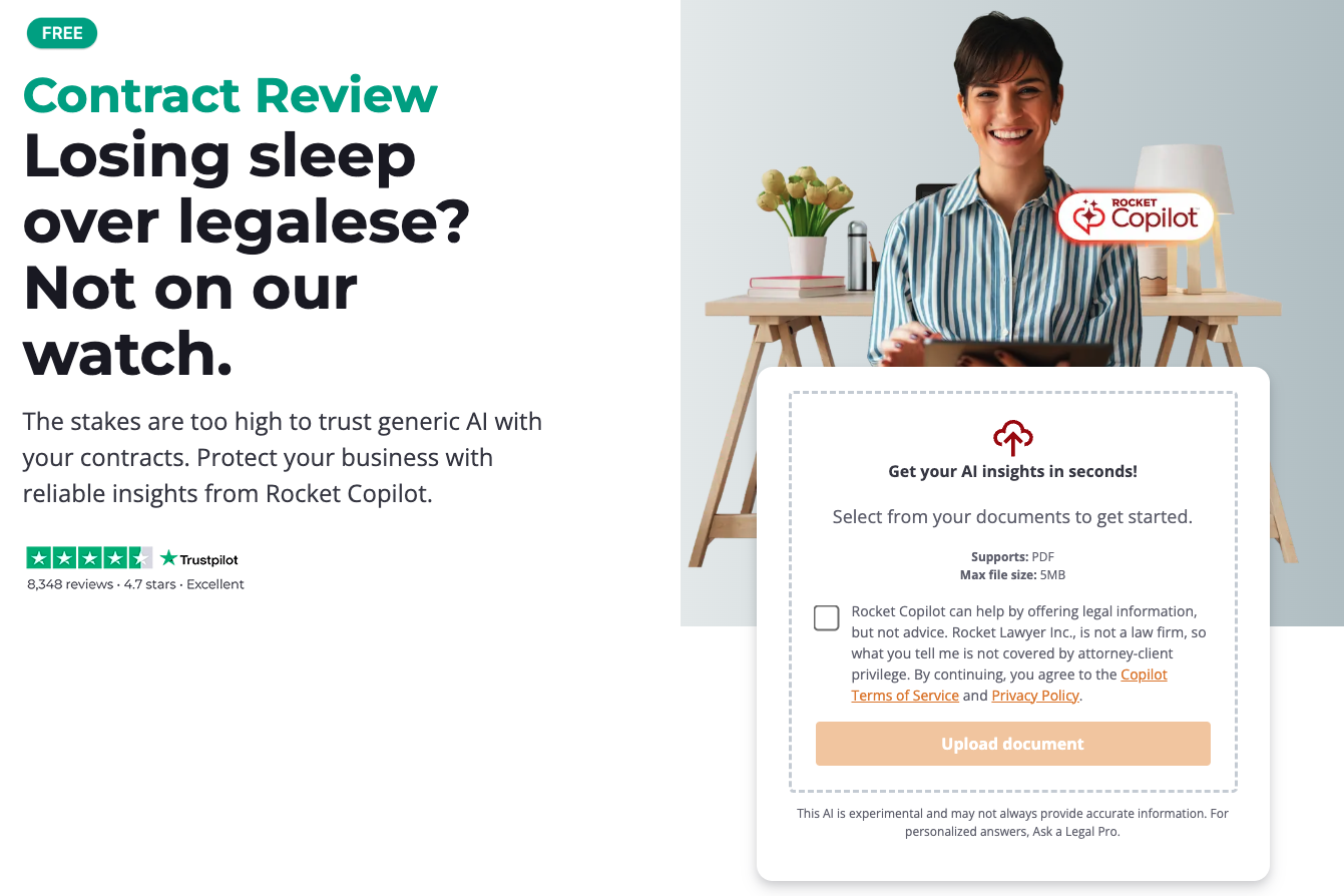 وسائط Rocket Copilot™ Contract Review 3