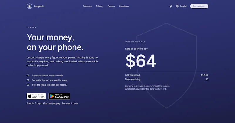Ledgerly screenshot 1