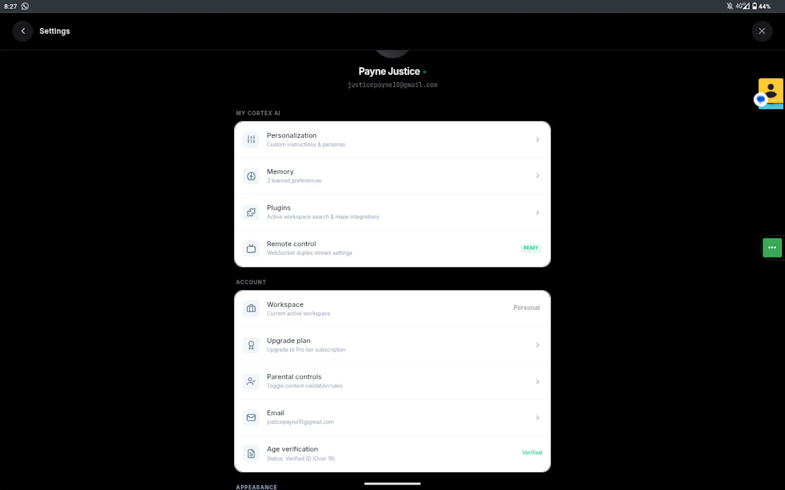 CORTEX AI  screenshot 1