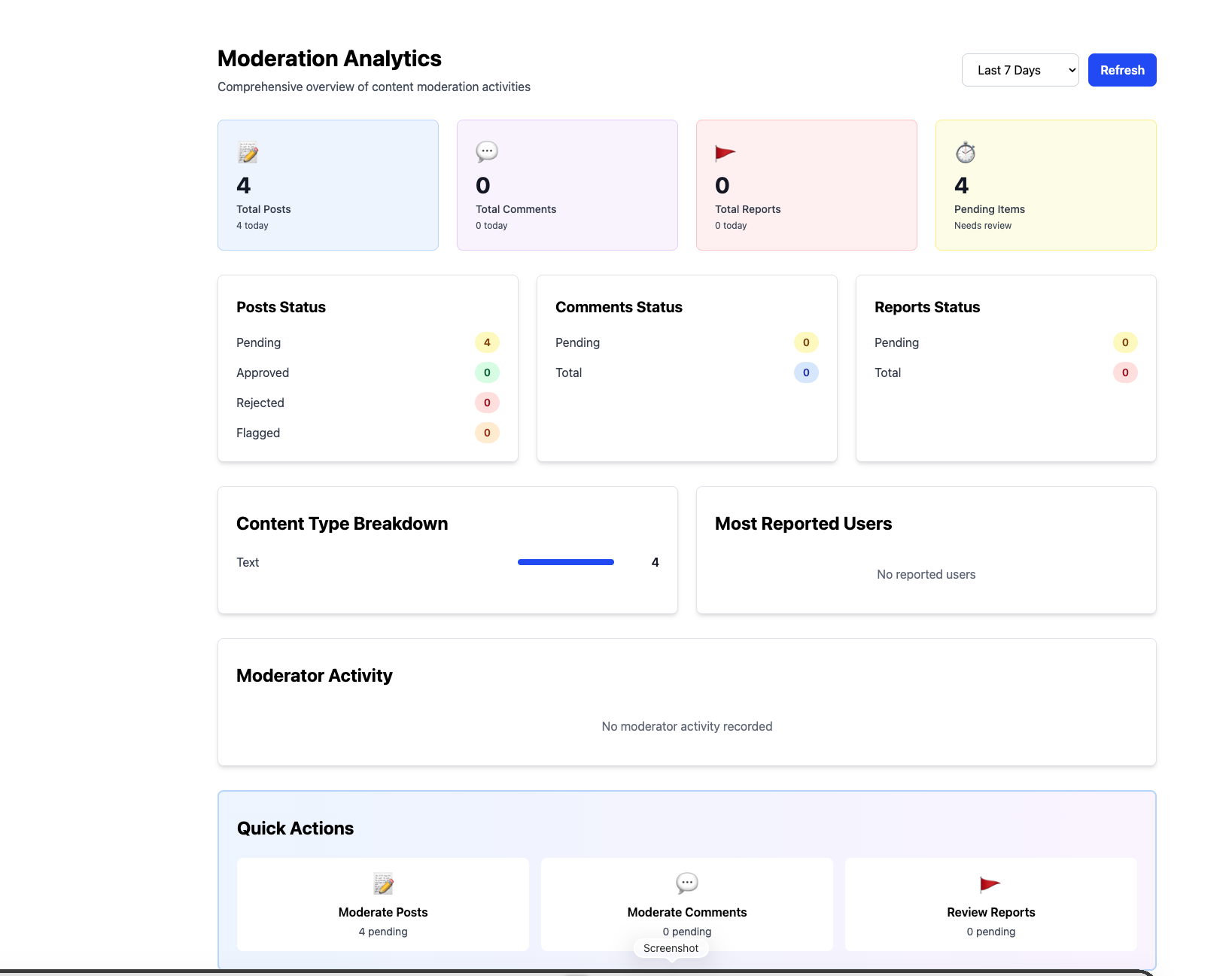Managment and Moderation One Platform - Screenshot 3 showing product features and functionality