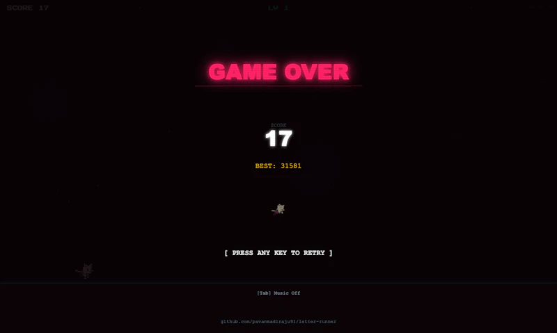 Letter Runner screenshot 1