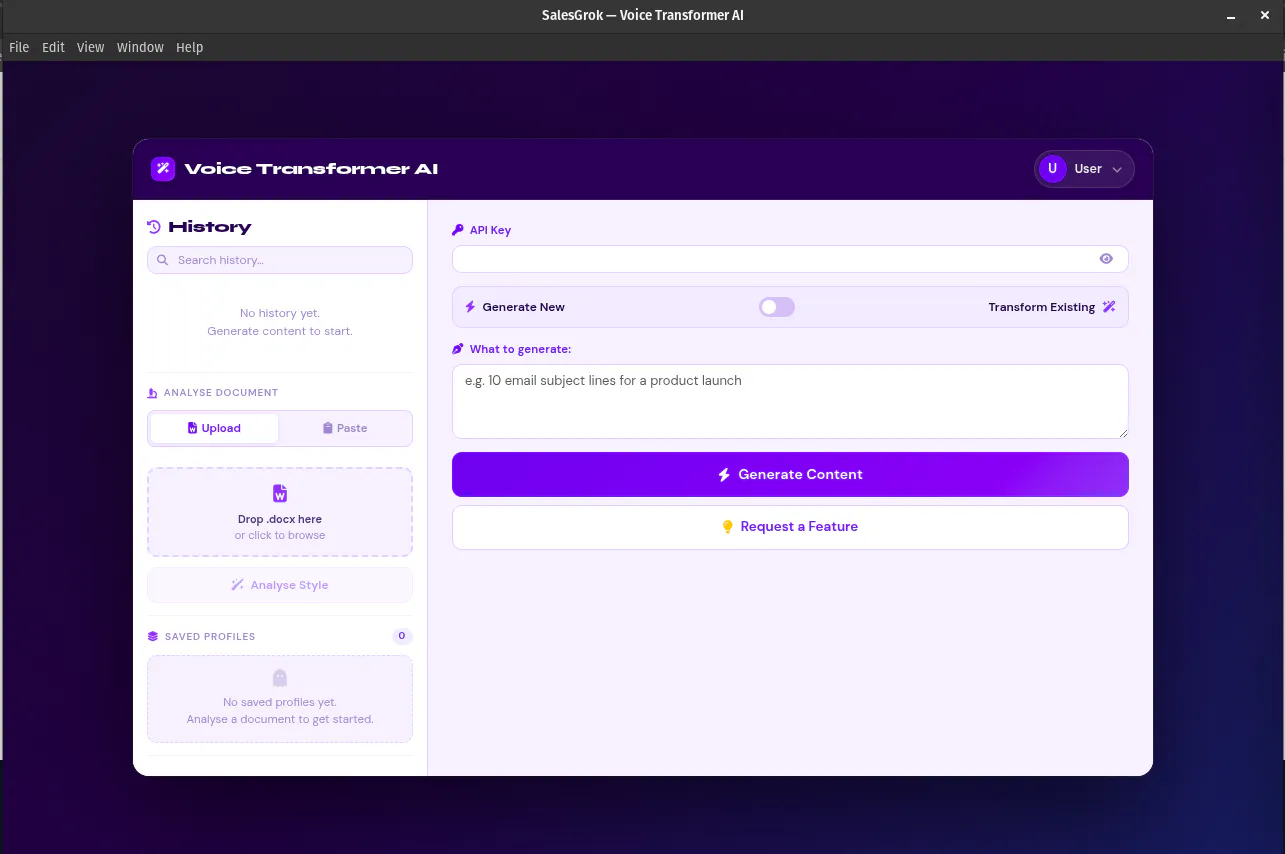 SalesGrok — Speak Your Client's Language 项目横幅