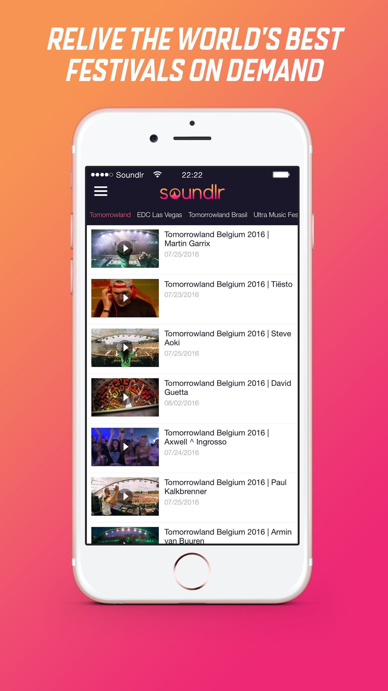 Soundlr : Electronic music media app. gallery image