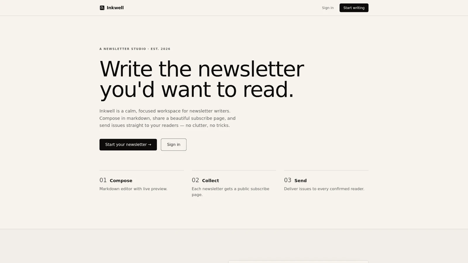 Inkwell screenshot 1