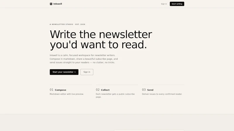 Inkwell screenshot 1