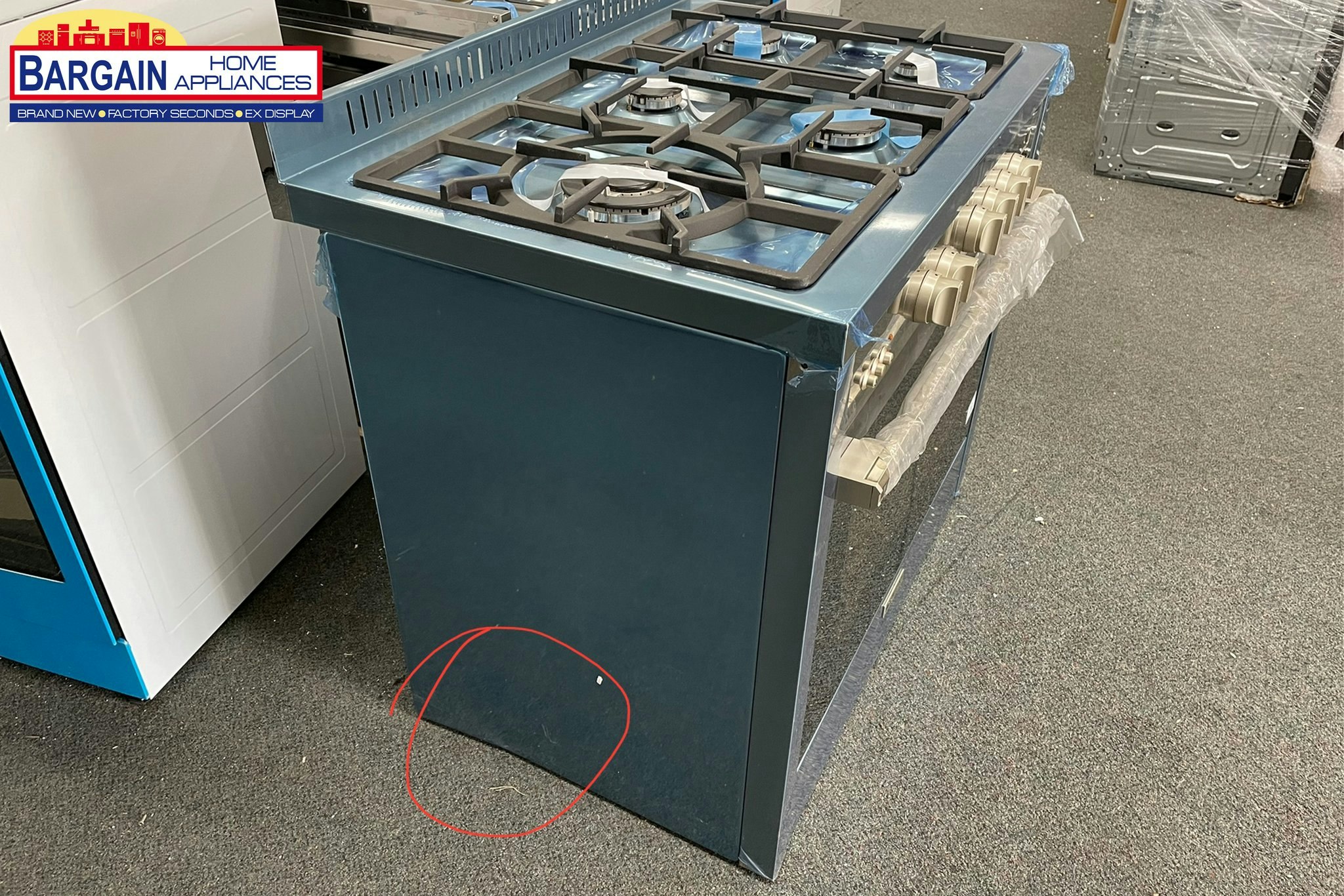 Get a Glem dual fuel freestanding oven gallery image
