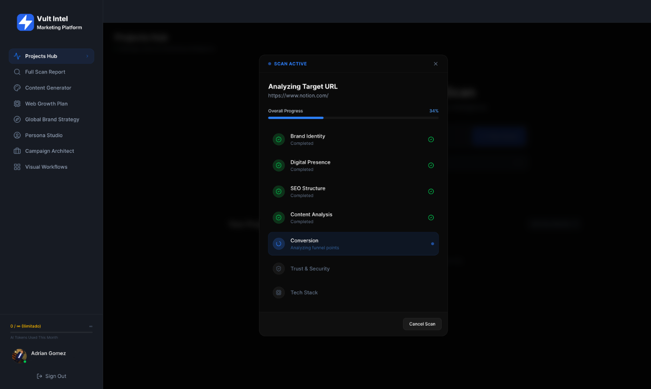Vult Intel | Marketing Platform gallery image