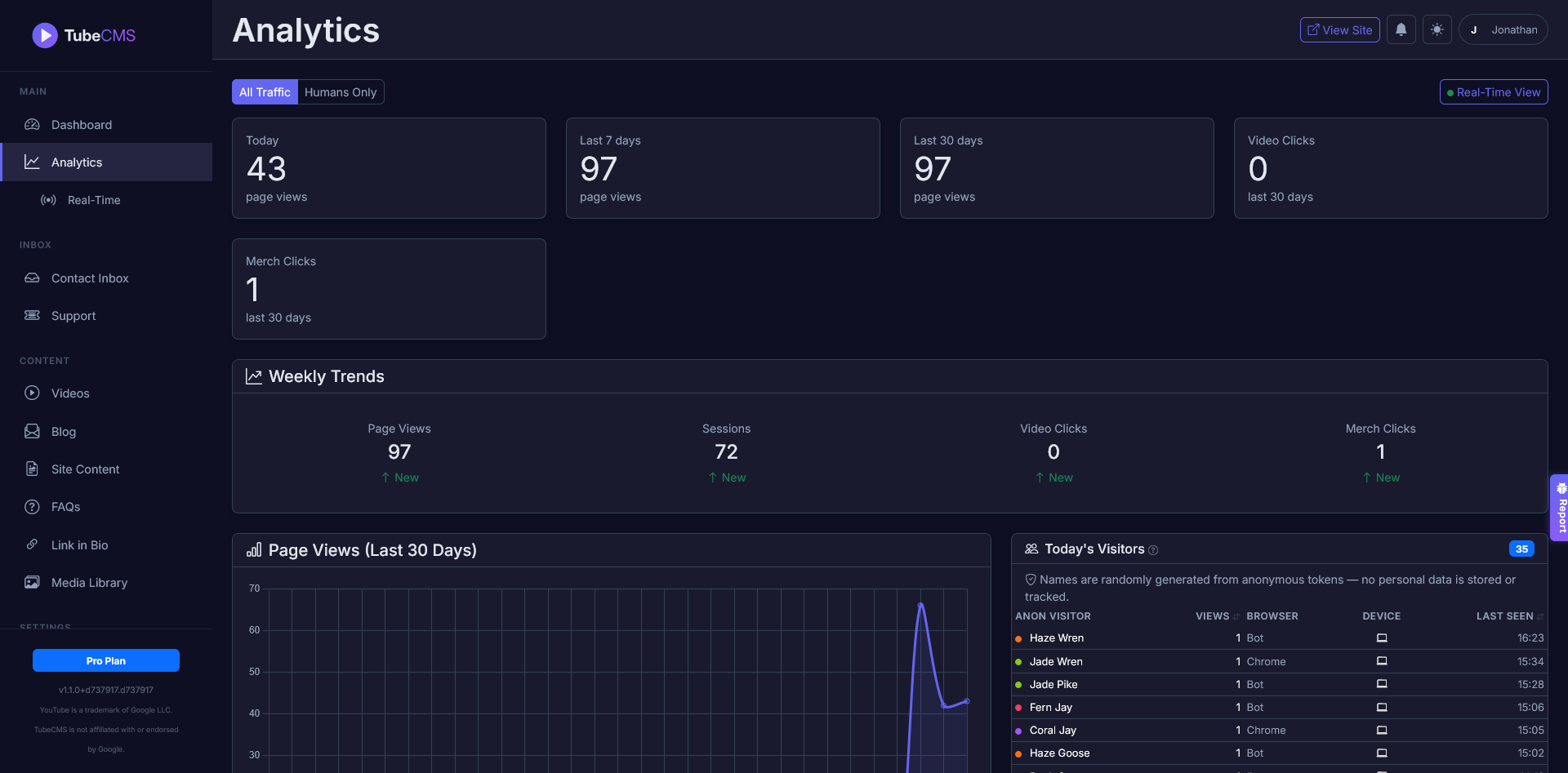 TubeCMS - Screenshot 3 showing product features and functionality