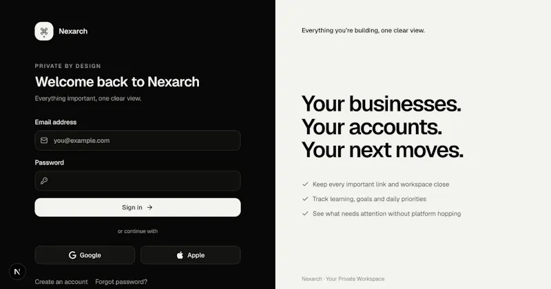 Nexarch screenshot 1