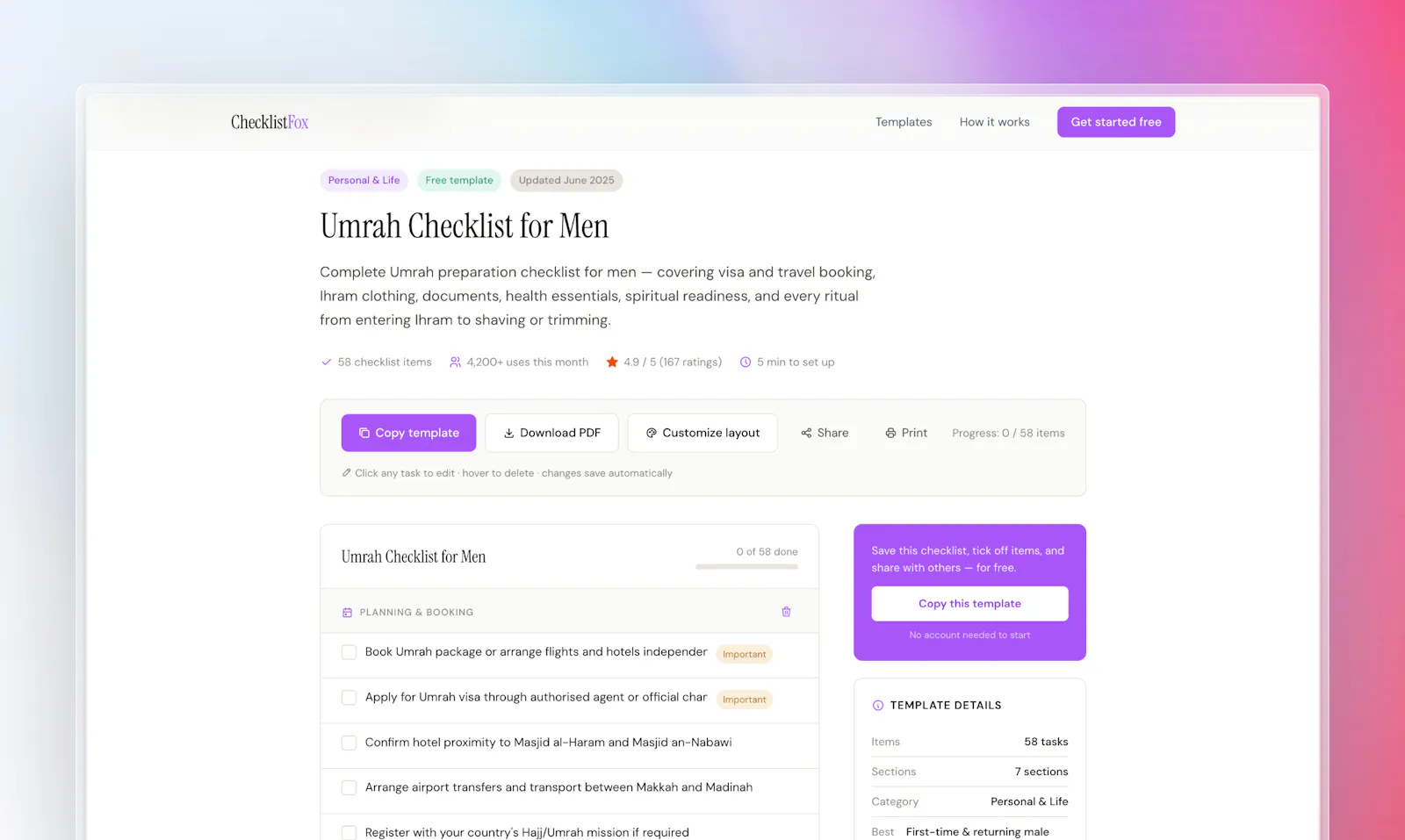 ChecklistFox screenshot 4