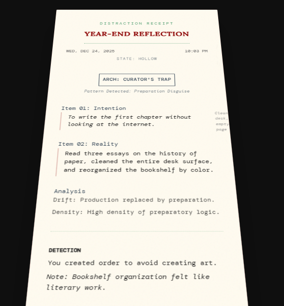 Distraction Receipt gallery image