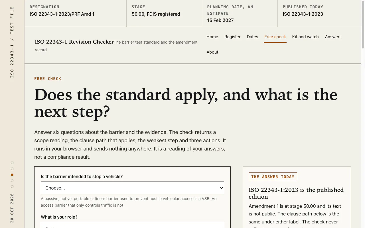 ISO 22343-1 Revision Checker gallery image