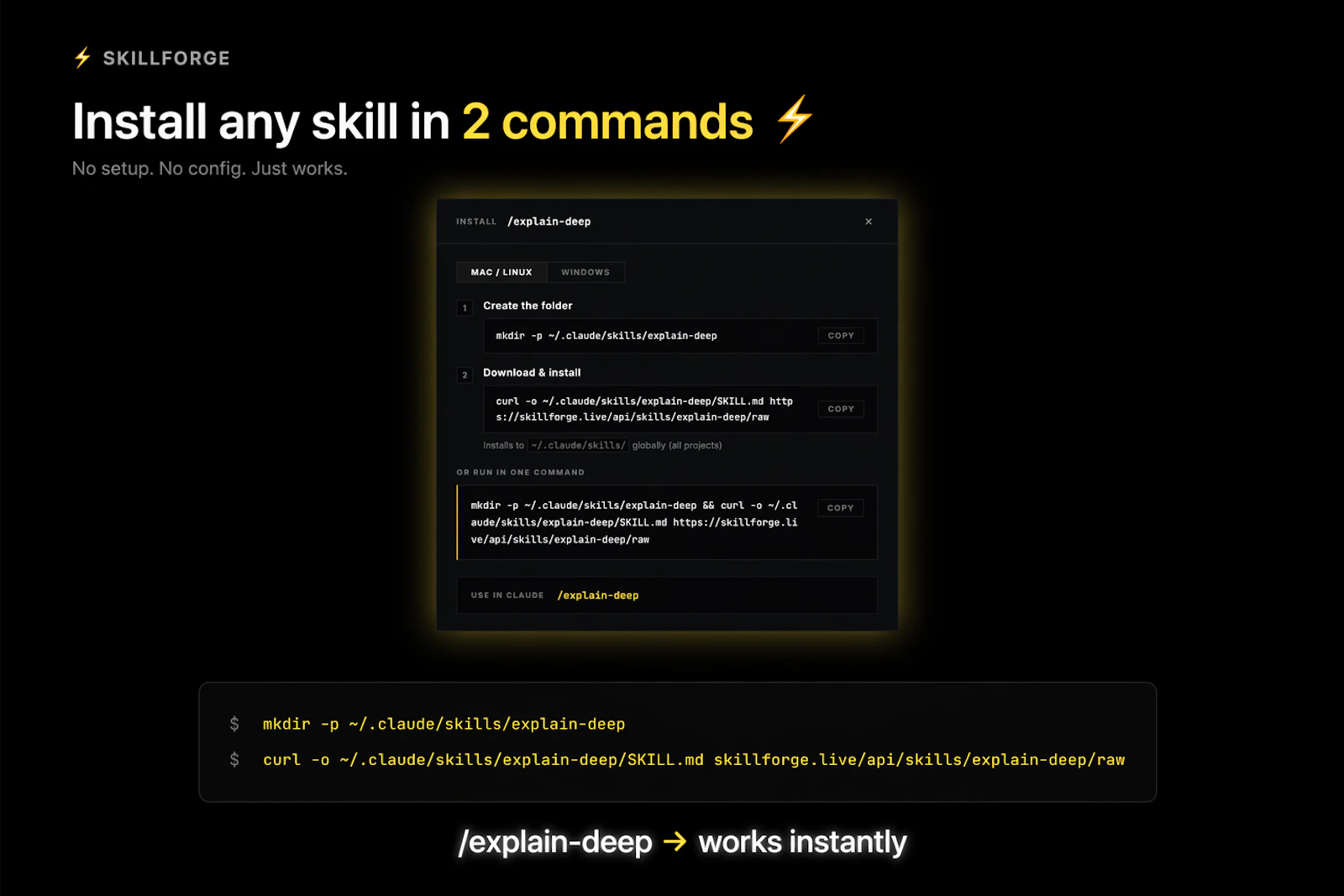 SkillForge  Install AI skills in seconds screenshot 3