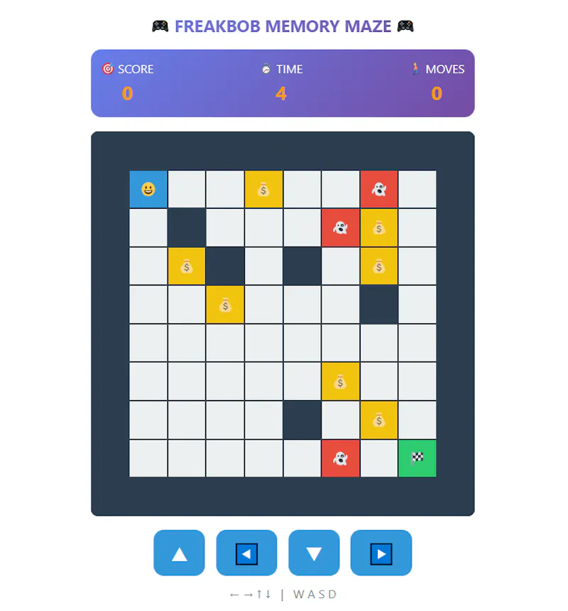 Freakbob Memory Maze Game screenshot 1