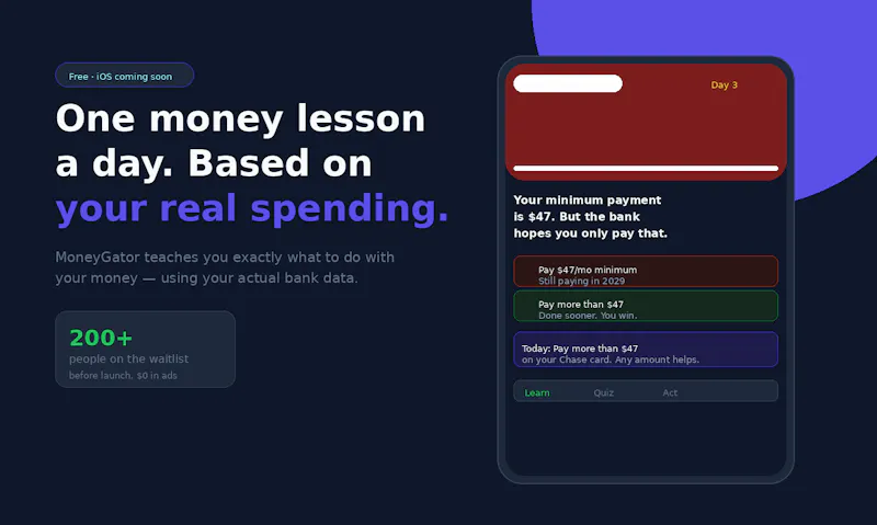 MoneyGator - Know Your Money screenshot 2