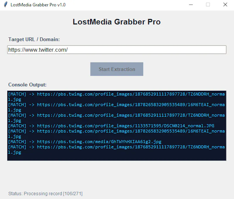 LostMediaGrabber Pro screenshot 1