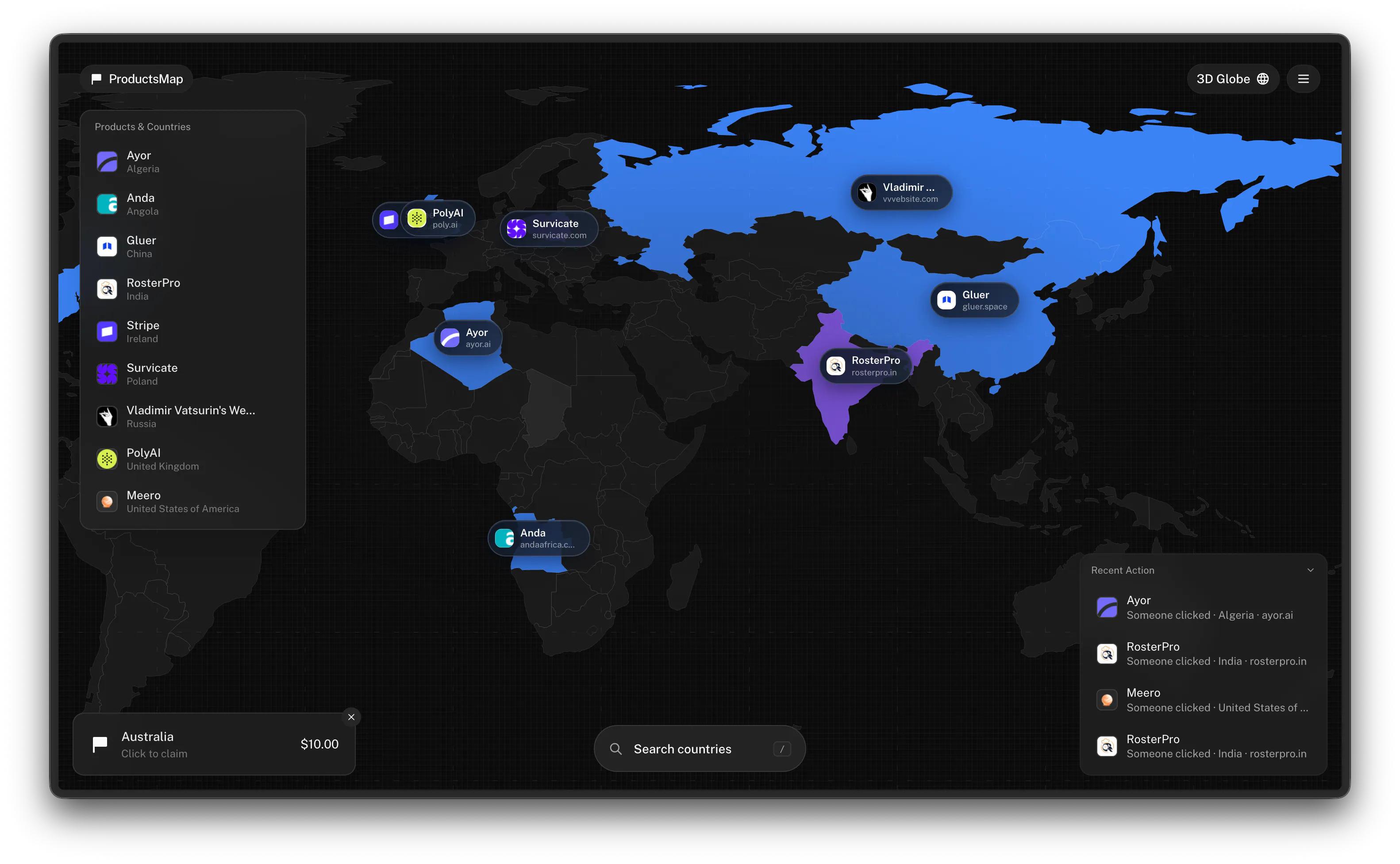 ProductsMap gallery image