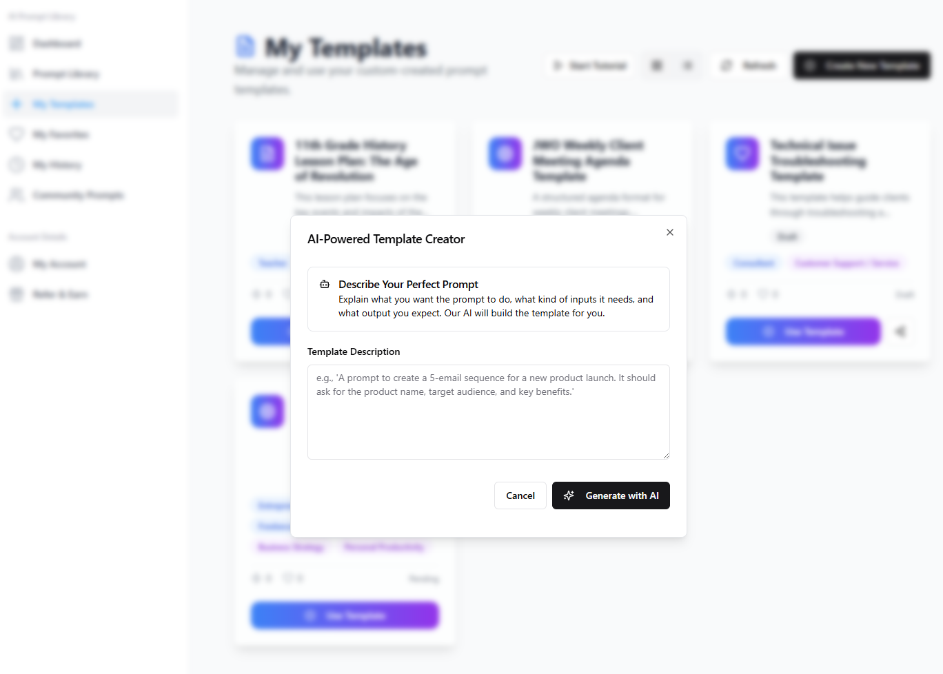 AI Prompt Library - Screenshot 4 preview