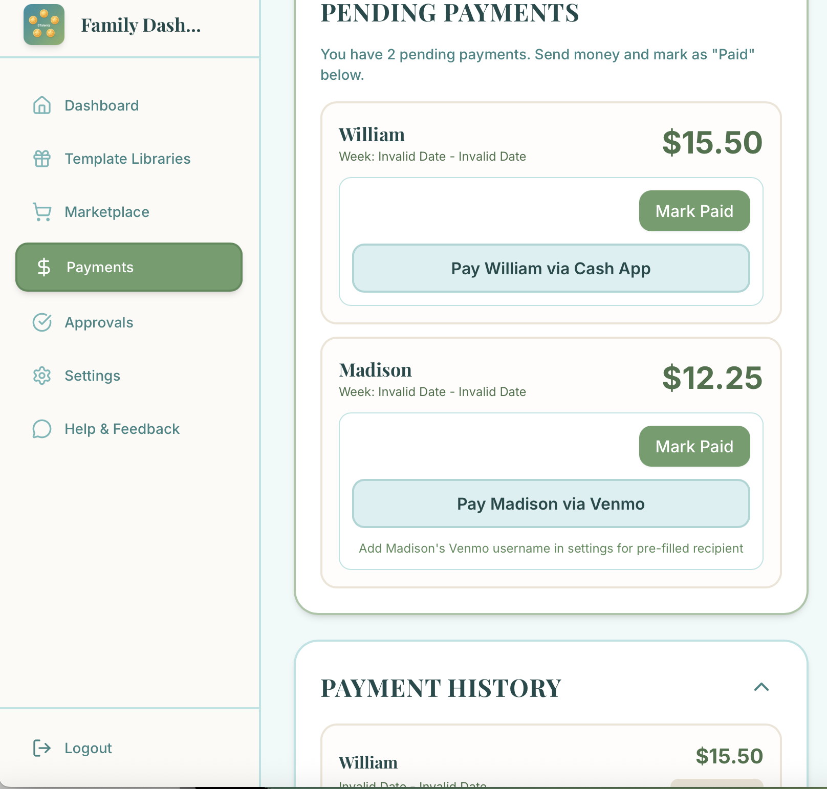 5Talents - Screenshot 3 showing product features and functionality