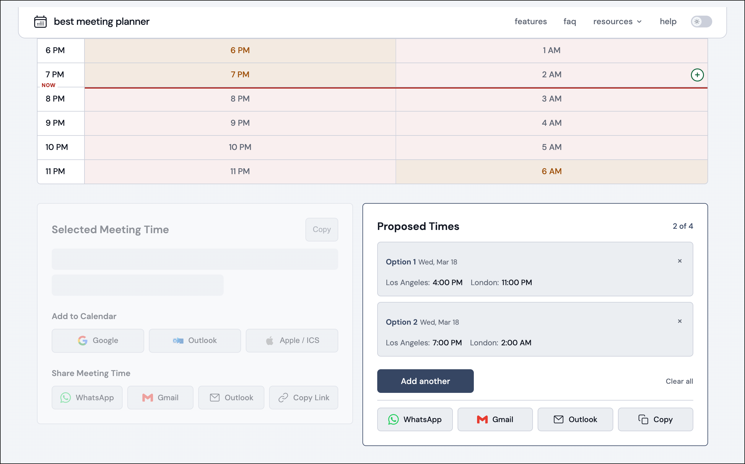 Best Meeting Planner for Time Zones - Screenshot 2 showing product features and functionality