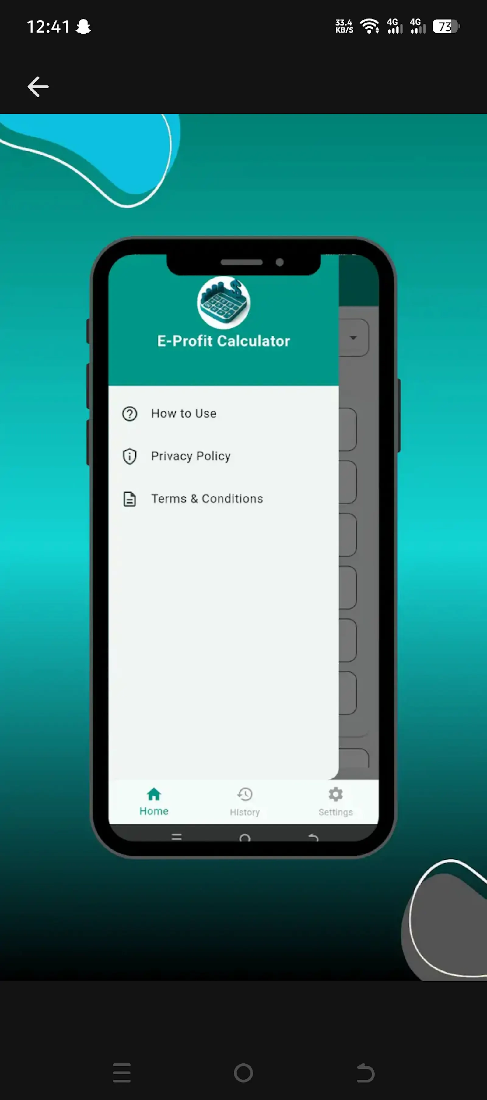E profit Calculator  screenshot 1