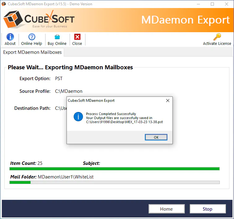 CubexSoft MDaemon Converter gallery image