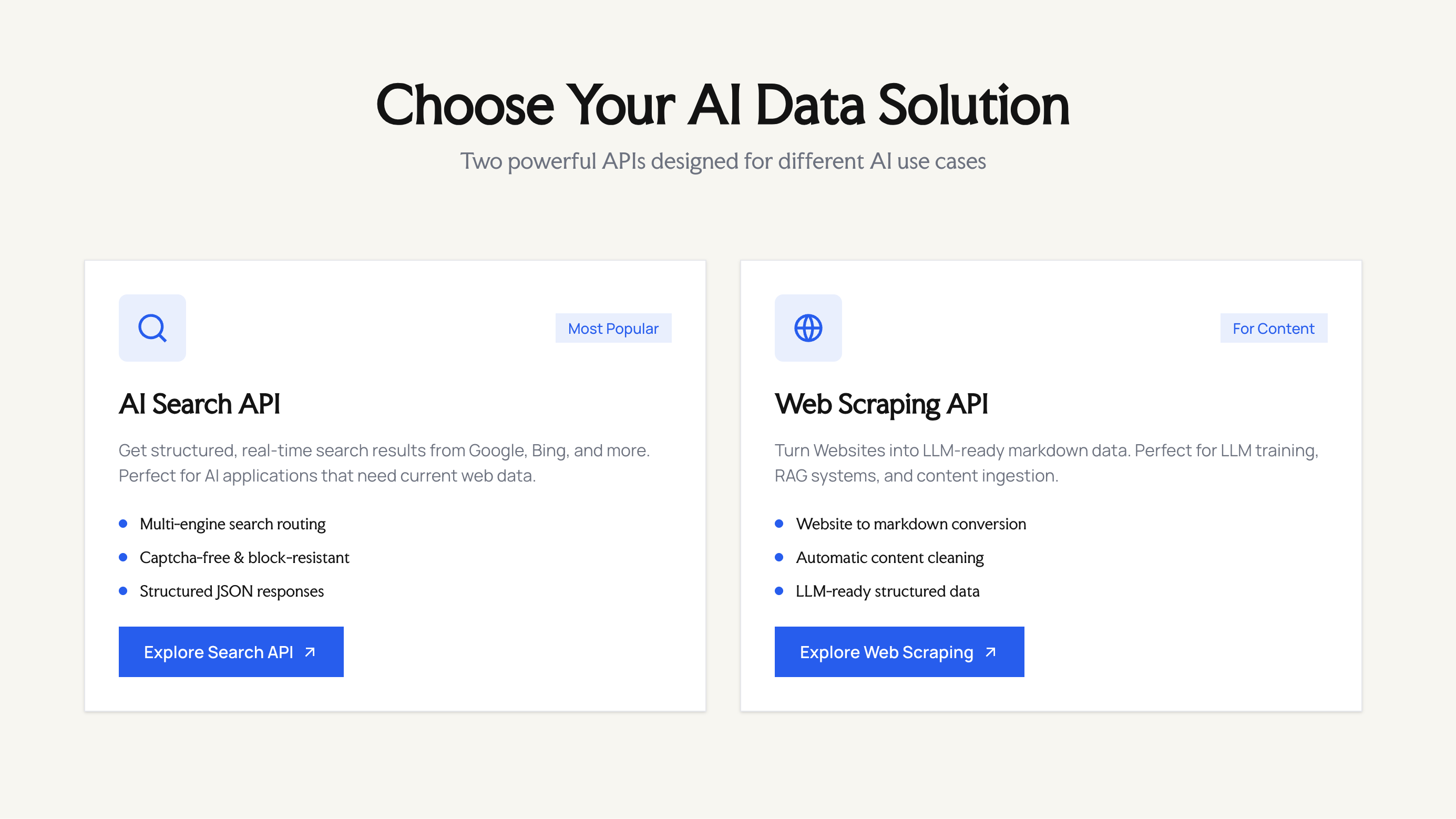 Serpex.dev - Screenshot 2 showing product features and functionality