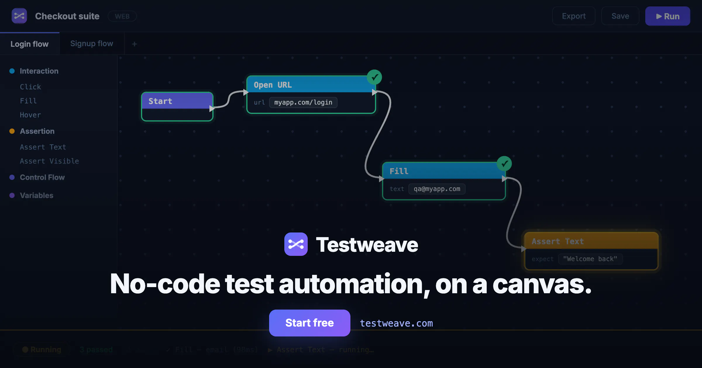 Testweave gallery image