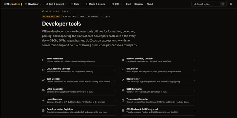 offlineutils.com screenshot 3