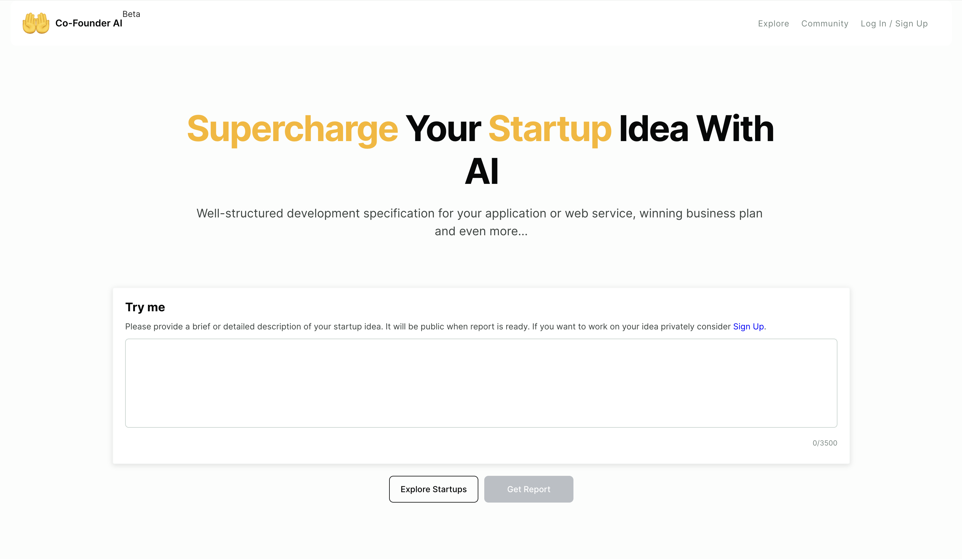 startuptile Co-Founder AI-Supercharge your startup idea!
